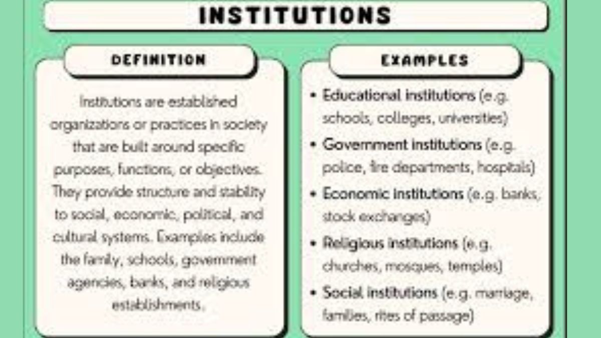 Institutions